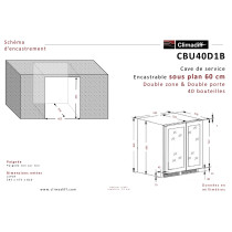 Wine cellar Climadiff CBU40D1B