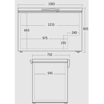 Chest freezer Scandomestic CF400WE