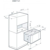 Integreeritav mikrolaineahi De Dietrich DME7121A