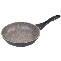 K2 die cast aluminium fry pan with GREBLON 5layer granitec in brown color coating 24x5cm