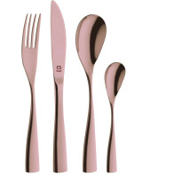 BOCHOLT 24pcs Cutlery set Rose Gold PVD coated