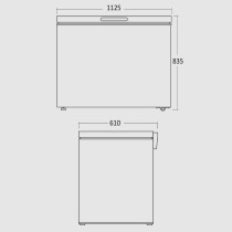 Chest freezer Scandomestic CF300WD