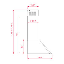 Wall mounted hood Teka DOS 90 2 VN