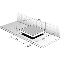 Built-in induction hob De Dietrich DPI7686WP