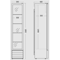 Vitriinkülmik Scandomestic SD226BE