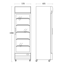 Display cooler Scandomestic SD417BE black