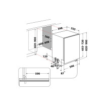 Built-in dishwasher Whirlpool W0ID734AS