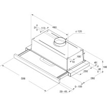 Integrated cooker hood Whirlpool
