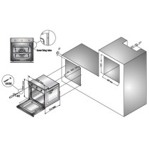 Built-in oven, inox