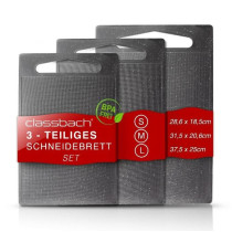 Lõikelaudade komplekt Classbach CSB4012KGR, helehall