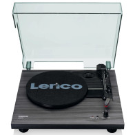 Turntable with built-in speakers Lenco, black