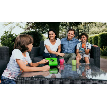 Portable stereo FM radio with CD player Lenco, green-black