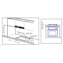 Built-in hob gas