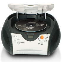 Portable stereo FM radio with CD player Lenco, white