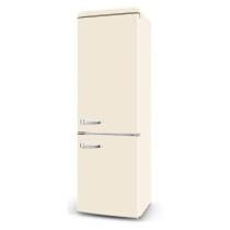 Retro fridge Schlosser BC258VX, cream