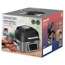 Multifunctional Vita Fryer/ Grill Sencor, black/silver