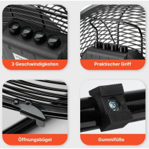 Air circulator Proficare, black