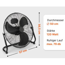 Air circulator Proficare, black
