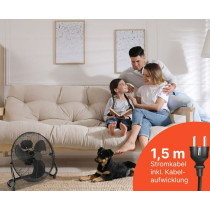 Air circulator Proficare, black