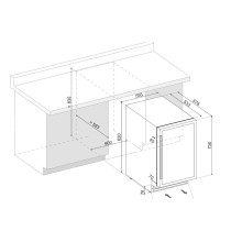 Wine cooler Dunavox DAUF-46.145DBH