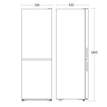 Refrigerator Scandomestic SKF331W