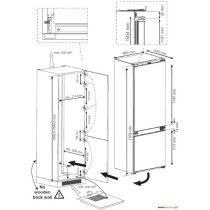 Built-in fridge Beko