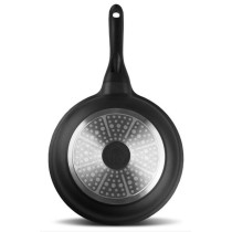 K2 die cast aluminium fry pan with GREBLON 5layer granitec in brown color coating 24x5cm