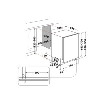 Integreeritav nõudepesumasin Whirlpool Kitchen Only W0ID734AS