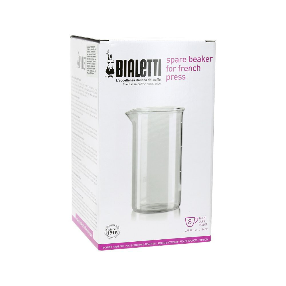 Spare beaker for french press Bialetti 8 cups, 1000 ml