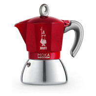 Moka induction 6 cups Bialetti, red