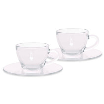 Glass Cappuccino Cups Bialetti Set 2 pcs