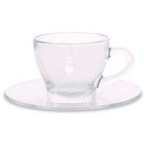 Glass Cappuccino Cups Bialetti Set 2 pcs