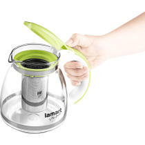 Glass teapot with infuser Lamart LT7026 VERRE 1.1 l green