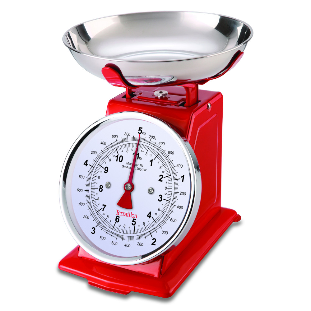 Mechanical kitchen scale TRADITION 500 DUAL RED EX KG Terraillon 14476