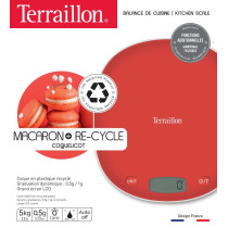 Kitchen scale Macron+re-cycle Rouge Coquelicot Terraillon