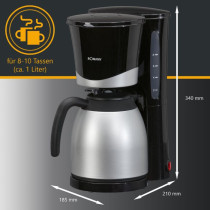 Bomann thermal coffee machine KA168, black