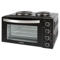 Mini oven with 2 hot plates Bomann