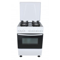 Gaasipliit elektriahjuga Schlosser FS6403MASW, valge