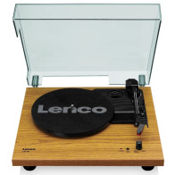 Turntable with built-in speakers Lenco, wood