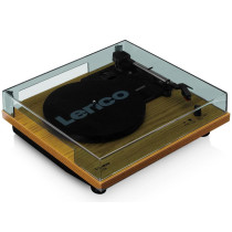 Turntable with built-in speakers Lenco, wood
