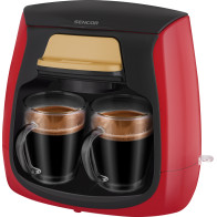 Coffee maker 2 cups Sencor, red