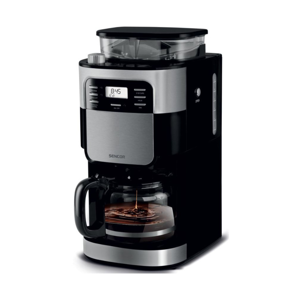 Coffee maker with built-in coffee grinder Sencor SCE7000BK