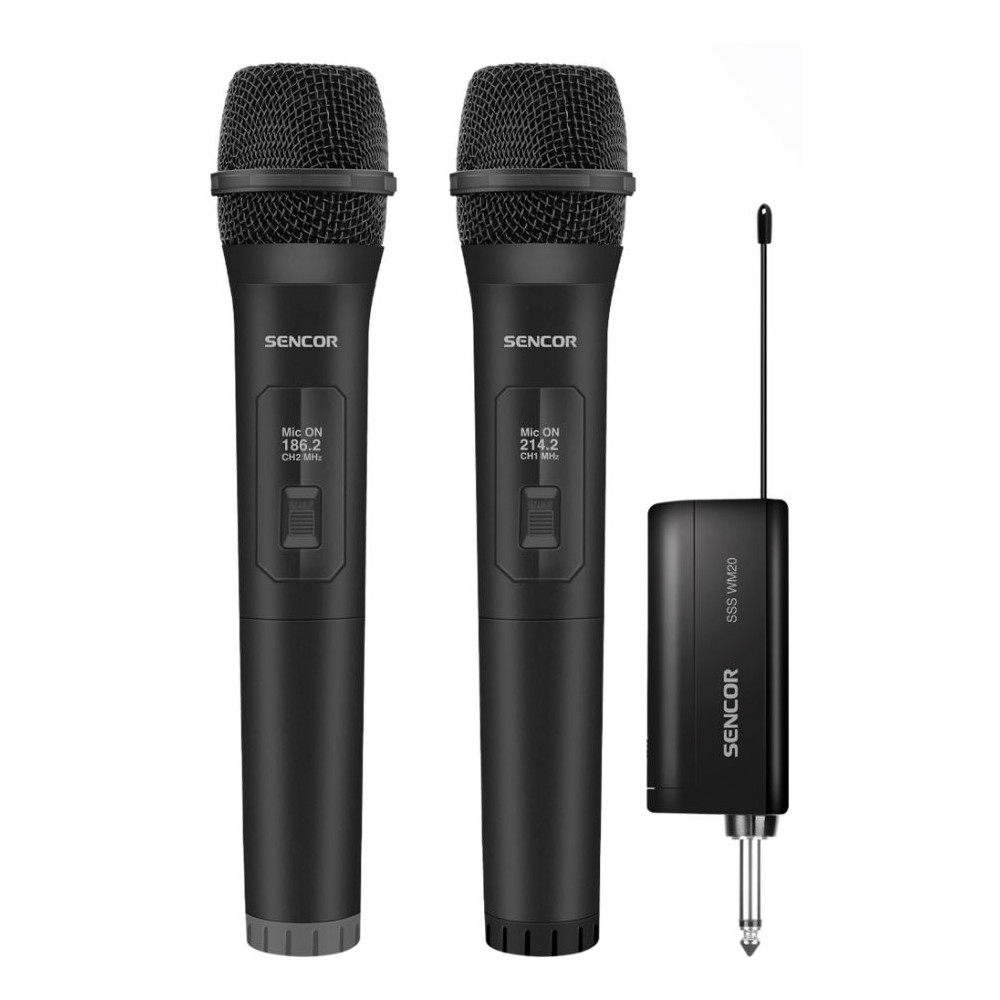 Set of Bluetooth wireless karaoke microphones Sencor