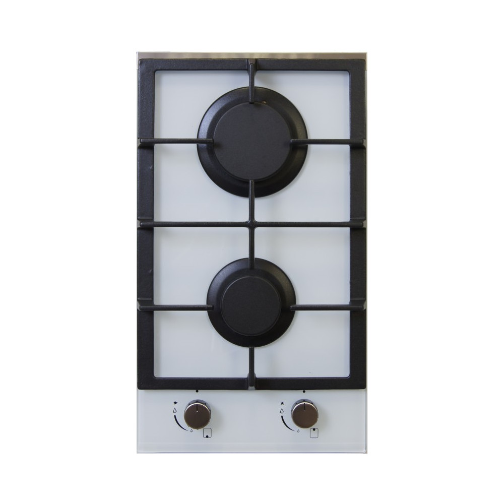 Built-in gas hob Schlosser, white