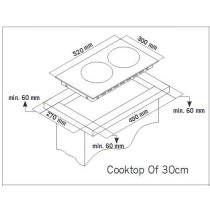 Built-in gas hob Schlosser, white
