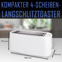 Clatronic Toaster TA3802 white