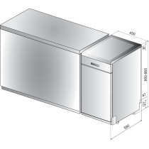 Dishwasher Whirpool, inox