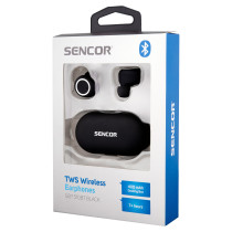TWS earphones Sencor, black