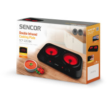 Double infrarred cooking plate Sencor, black