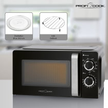 Mikrolaineahi ProfiCook MWG1208 must